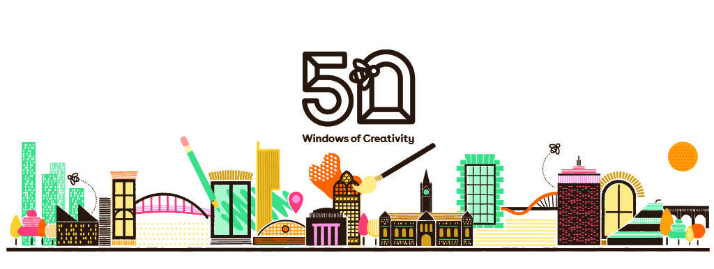 50 Windows of Creativity is closing out with an online auction next week, The Manc