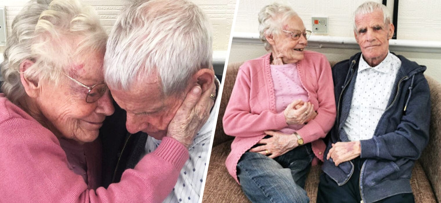 Uplifting moment elderly couple reunite after COVID-19 kept them apart for a year, The Manc