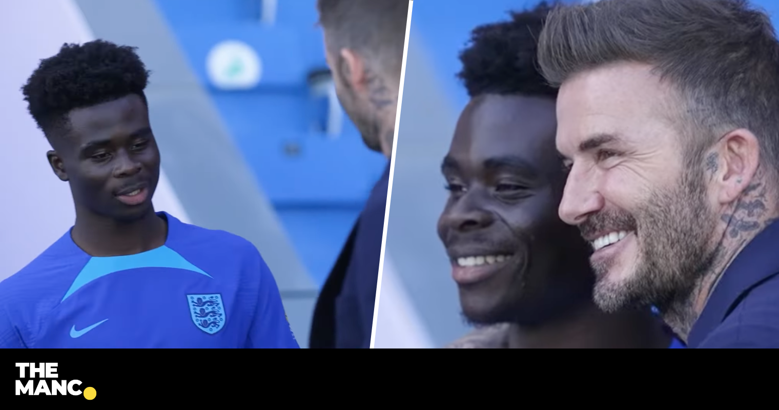 Starstruck Bukayo Saka Asking Beckham For A Picture Might Be His Most