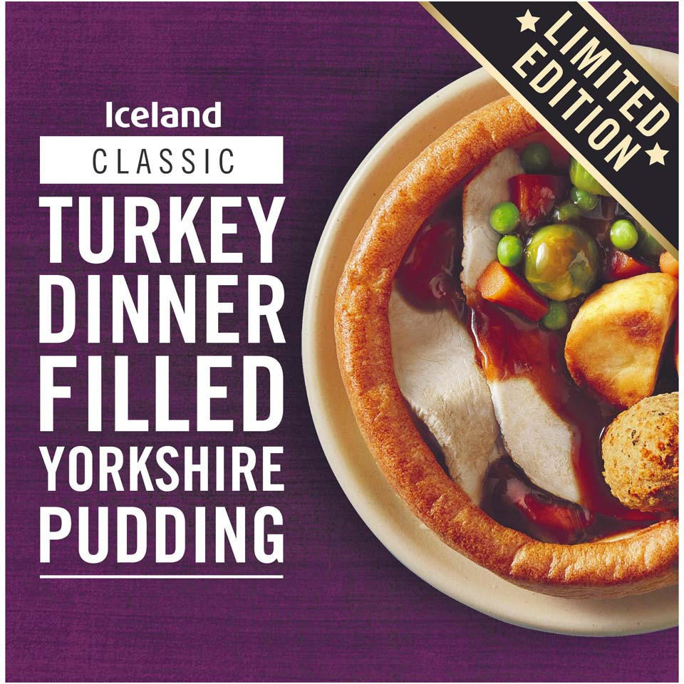 Iceland launch turkey dinner filled giant Yorkshire pudding - The Manc