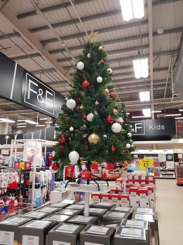 Tesco slashes price of Christmas trees and decorations by up to 80%