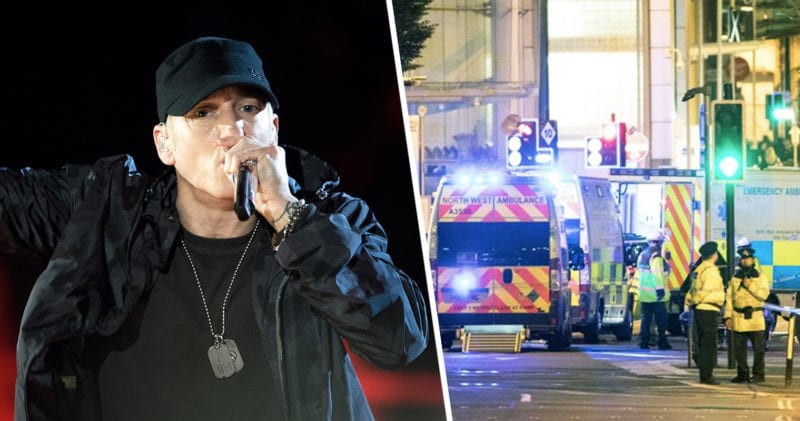 Eminem under fire for making light of Manchester Arena bombing on new album, The Manc