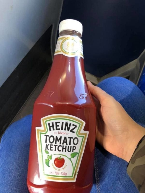 Farmfoods is selling giant bottles of Heinz Tomato Ketchup