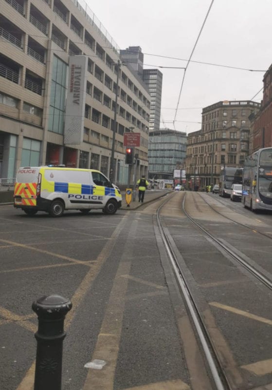 It appears someone just threw a salt container of Manchester Arndale, The Manc