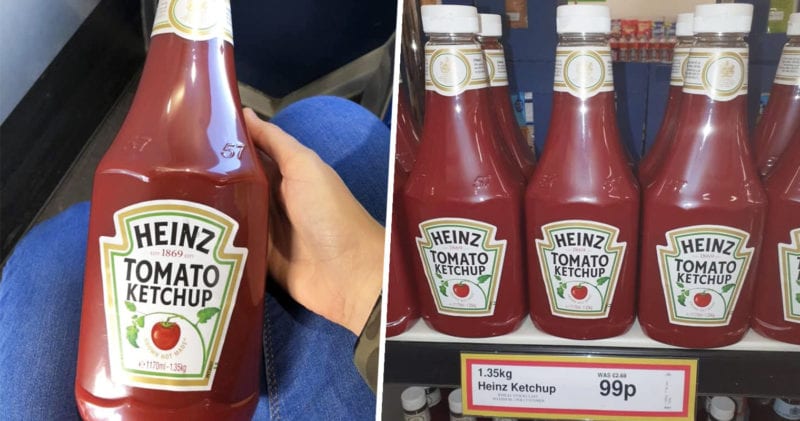 Farmfoods is selling giant bottles of Heinz Tomato Ketchup for 99p, The Manc