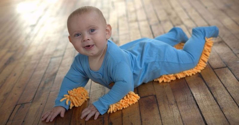 You can now buy a baby onesie with a built-in mop, The Manc
