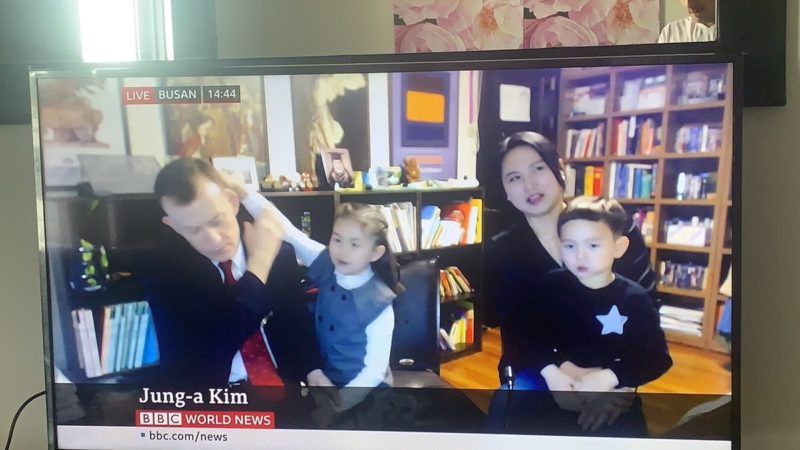 The famous &#8216;working from home&#8217; family were live on BBC this morning, The Manc