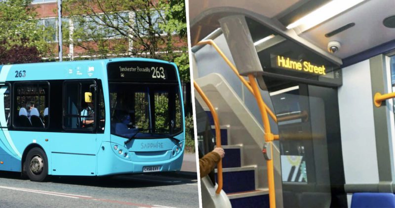 A photo of a bus has kicked off a North vs South funding debate on Twitter, The Manc