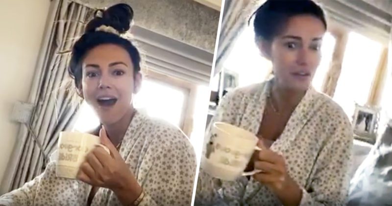 Michelle Keegan almost flashes the nation on Mark Wright’s Instagram Live, The Manc