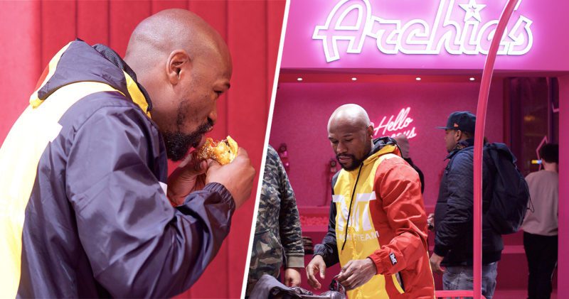 Floyd Mayweather swings by Archie&#8217;s new Piccadilly Station restaurant, The Manc