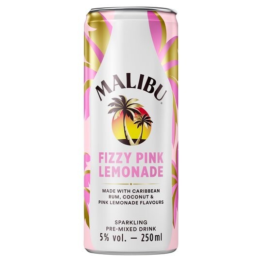You can now buy cans of Malibu Fizzy Pink Lemonade in ...