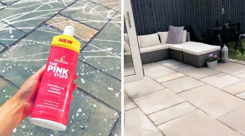 Woman transforms her patio with a £1 household cleaning product, The Manc