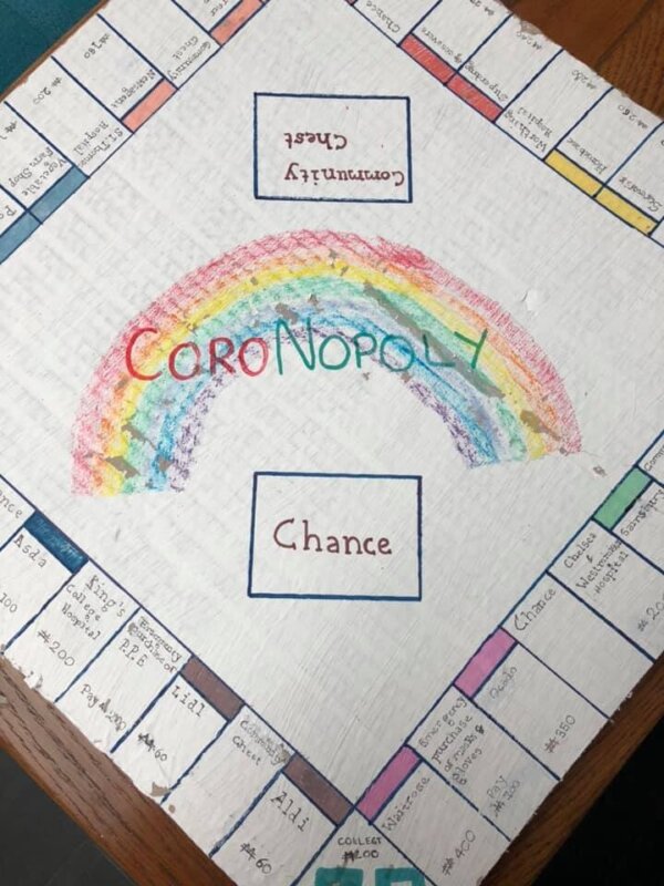 Kids create CoroNopoly, a lockdown-themed version of Monopoly, The Manc