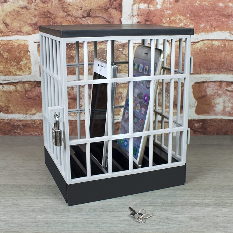 You can get a mini jail cell that lets you lock up smartphones, The Manc