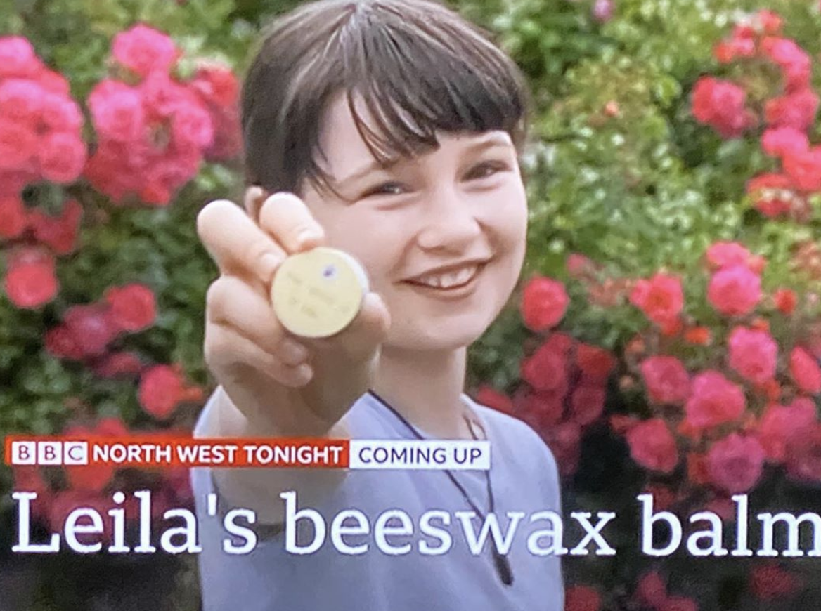 10-year-old from Greater Manchester stars on BBC after launching beeswax lip balm business in lockdown, The Manc