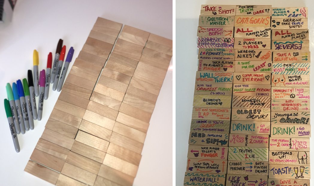 Woman goes viral after creating her own drinking game with Jenga blocks, The Manc