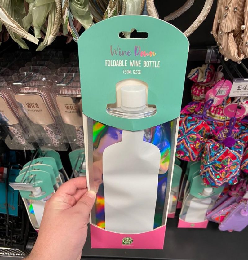 This foldable wine bottle at Home Bargains is getting people giddy, The Manc