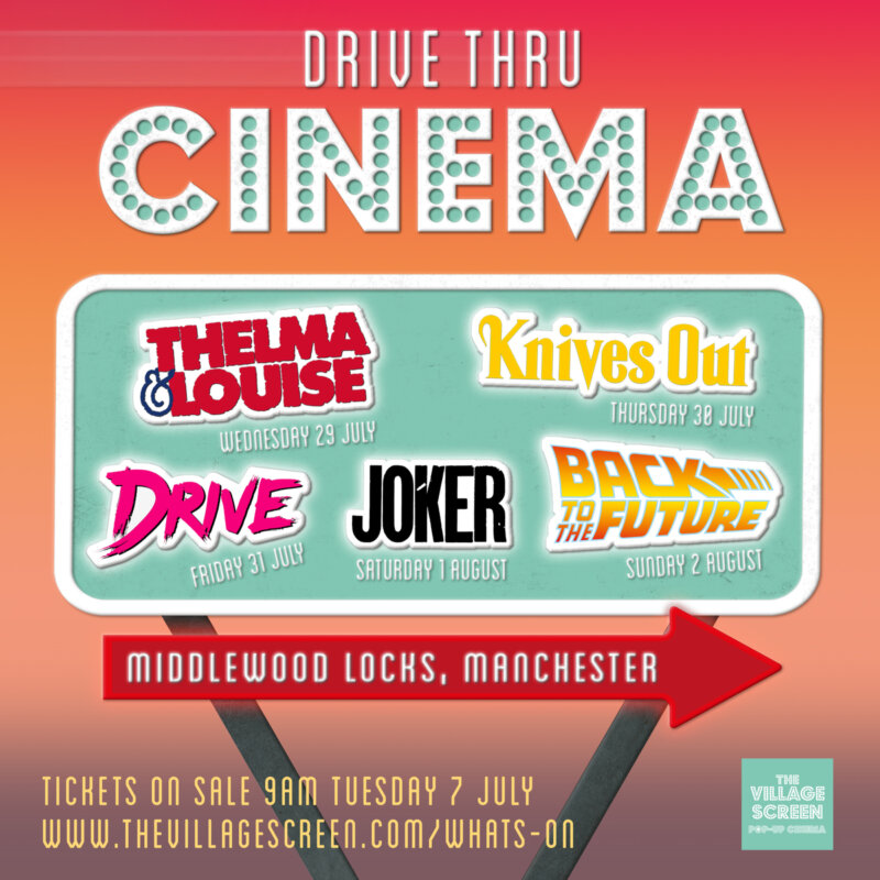 A drive-thru cinema with food, drink and DJ entertainment is coming to Salford, The Manc