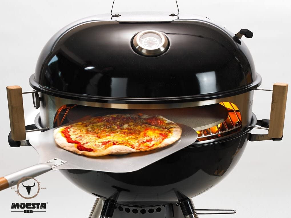 Kettle grill clearance pizza oven