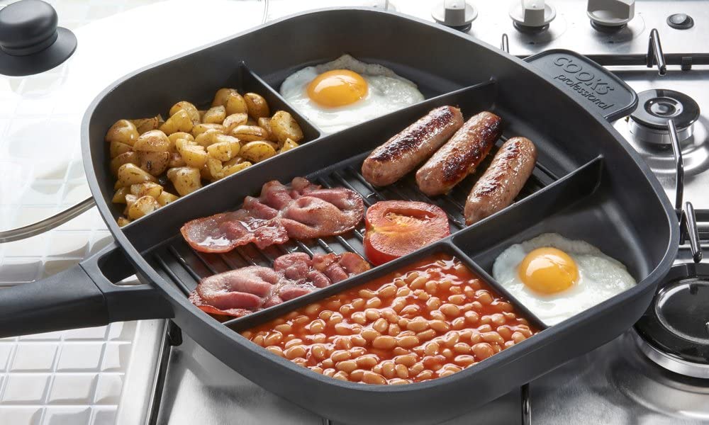 Crofton Multi-sectional Pan, Cook 5 Different Foods At The Same Time
