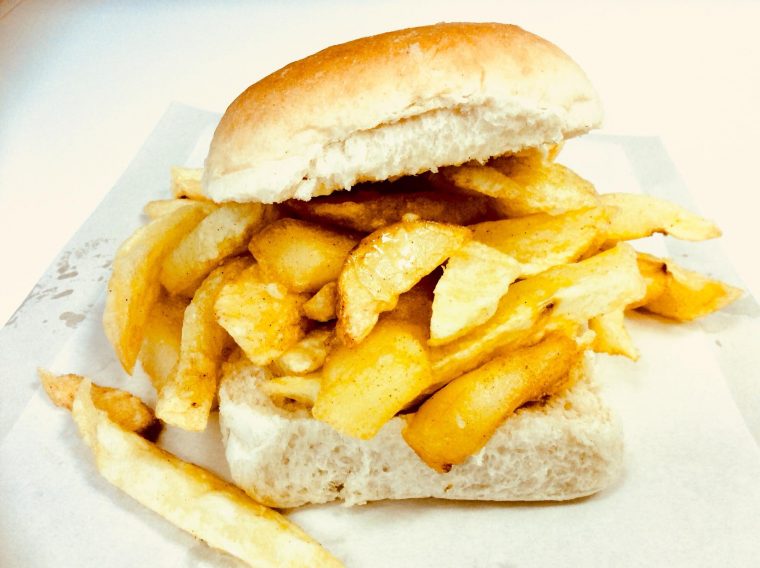 The correct name for chips served in a bread roll has finally been