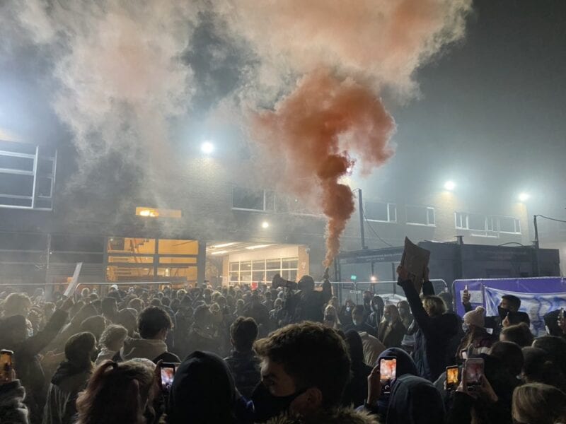 Inside the Manchester University protest that saw &#8216;security&#8217; fences torn down, The Manc