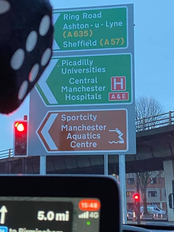 The errors on new road signs around the city centre have sparked a Mancunian spelling debate, The Manc