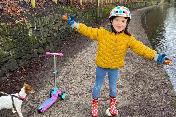 Oldham girl rides scooter for five miles to raise money for the hospital that saved her &#8216;special new friend&#8217;, The Manc
