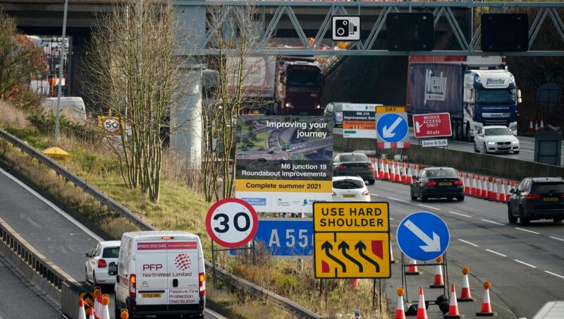 Nearly 800 miles of UK roadworks will be cleared to avoid Christmas travel chaos, The Manc
