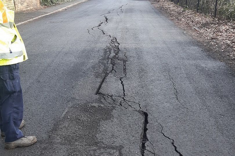 A Salford road has been closed after mysterious cracks emerged and it &#8216;partially collapsed&#8217;, The Manc