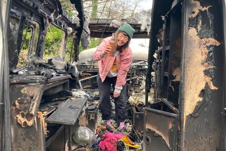 Woman whose van was torched by arsonist overwhelmed by community response, The Manc