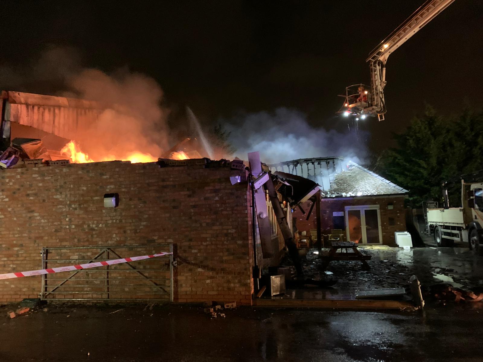 Six fire engines were called to tackle a huge blaze in Stockport last night, The Manc
