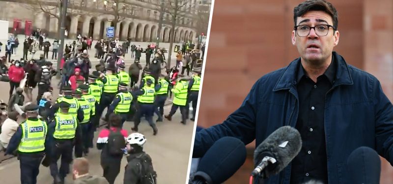 Mayor asks for &#8216;full explanation&#8217; from GMP after protestor left exposed during arrest, The Manc