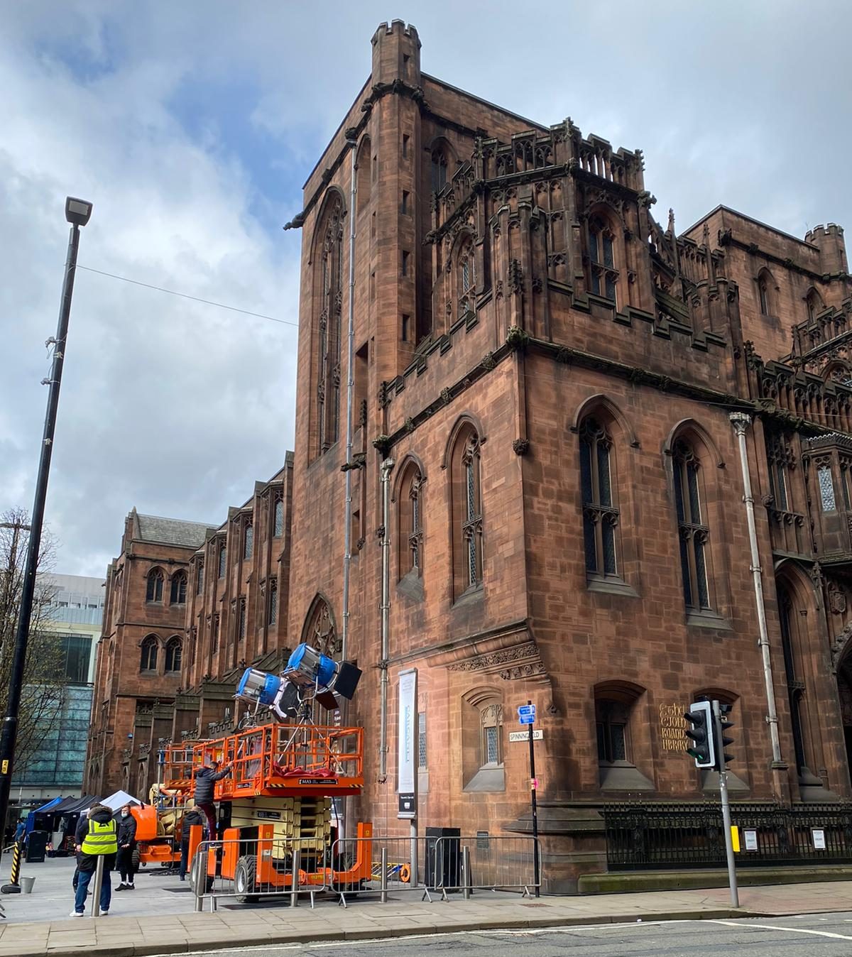 Netflix is currently filming a new series inside John Rylands Library on Deansgate, The Manc