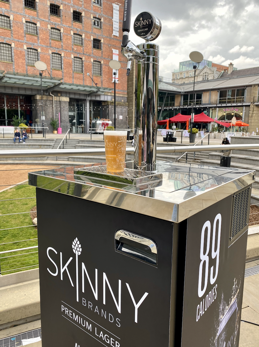 Skinny Lager is helping venues get back on their feet with £2,000 bar kit and 100 pints, The Manc