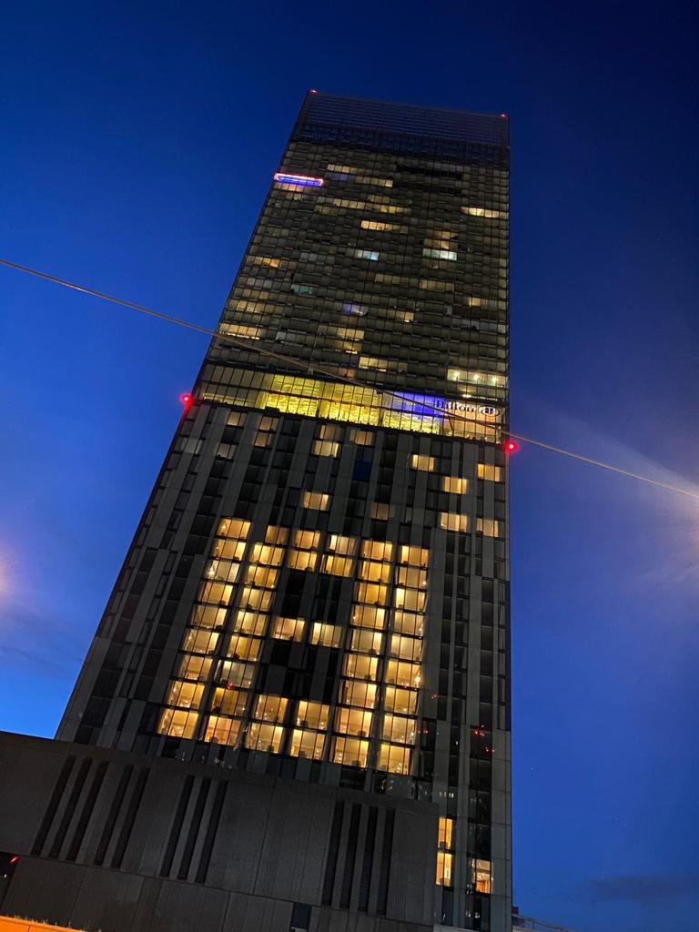 Hilton Deansgate hosting light display to celebrate return of hospitality, The Manc