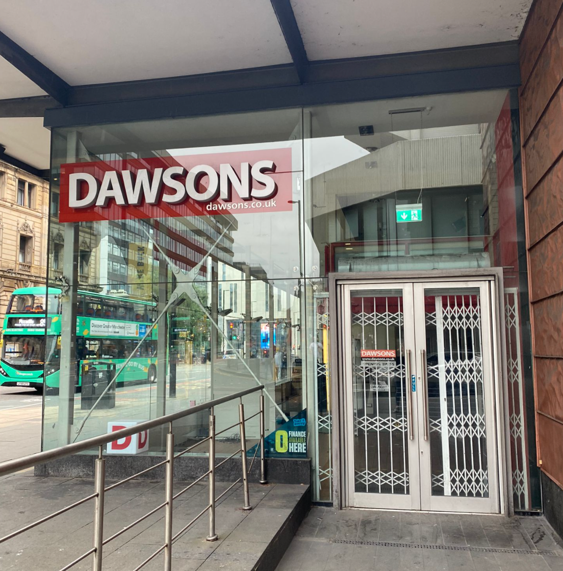 Dawsons Music on Portland Street has permanently closed, The Manc