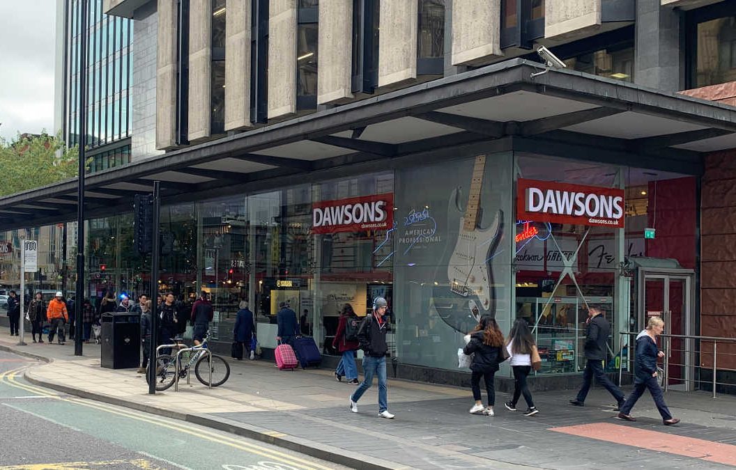 Dawsons Music on Portland Street has permanently closed