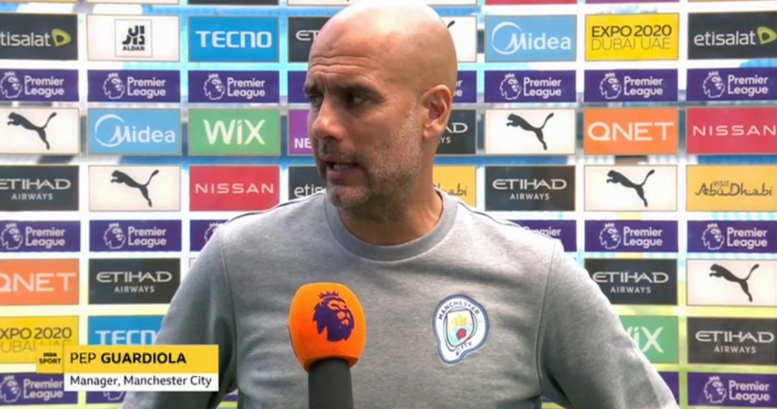 Armstrong gaan beslissen Afdeling Why Pep Guardiola's Man City jumper has a melted badge and why it's linked  to two brothers from Manchester | The Manc