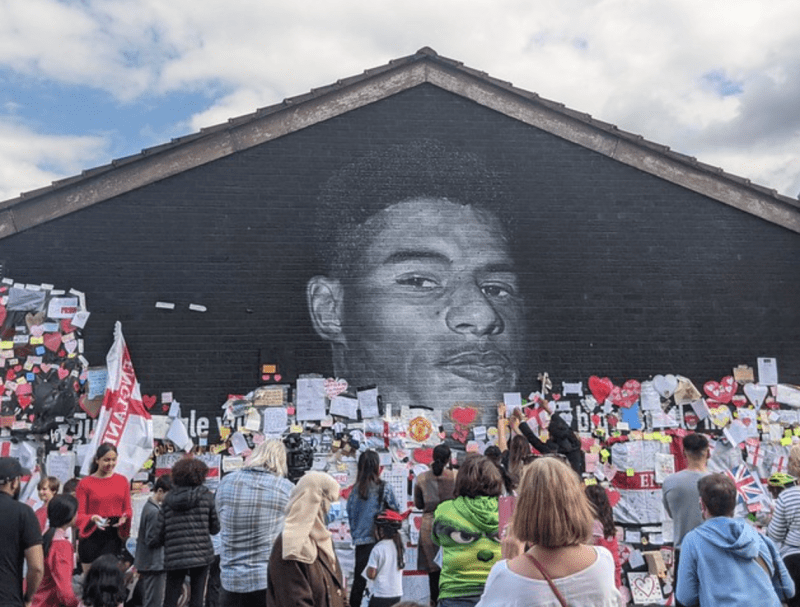Did you know you can now see the messages on the Marcus Rashford mural up close on Google Street View?, The Manc