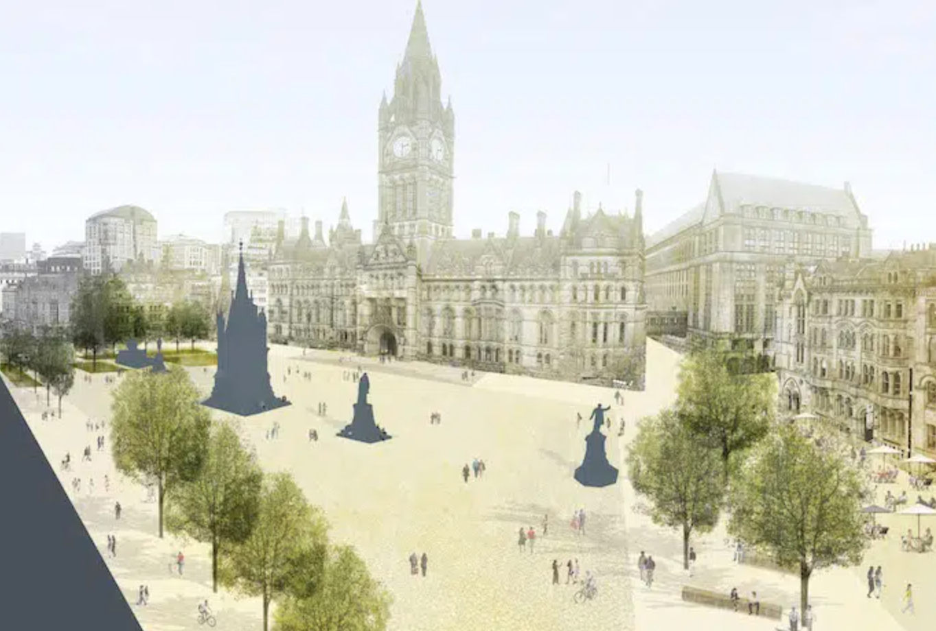 Work has begun on a &#8216;bigger and better&#8217; Albert Square in Manchester, The Manc