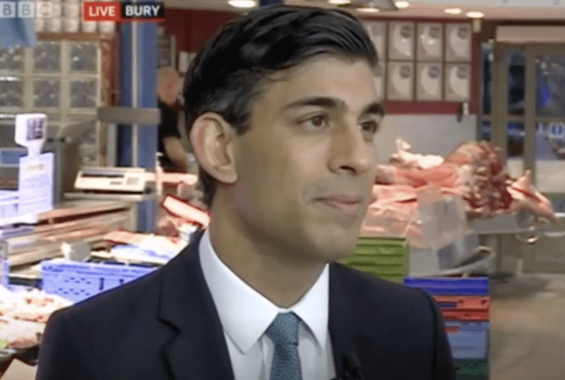 Rishi Sunak confuses Bury with Burnley in BBC interview at &#8216;world famous&#8217; market, The Manc