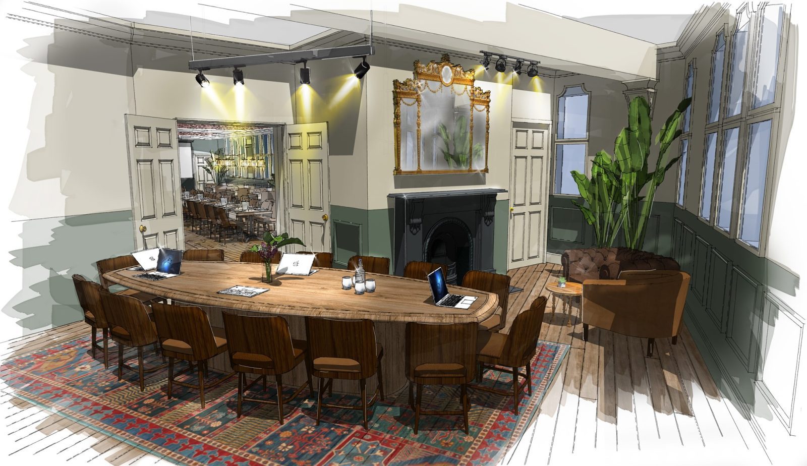 A new gastropub is opening on Albert Square in Manchester, The Manc