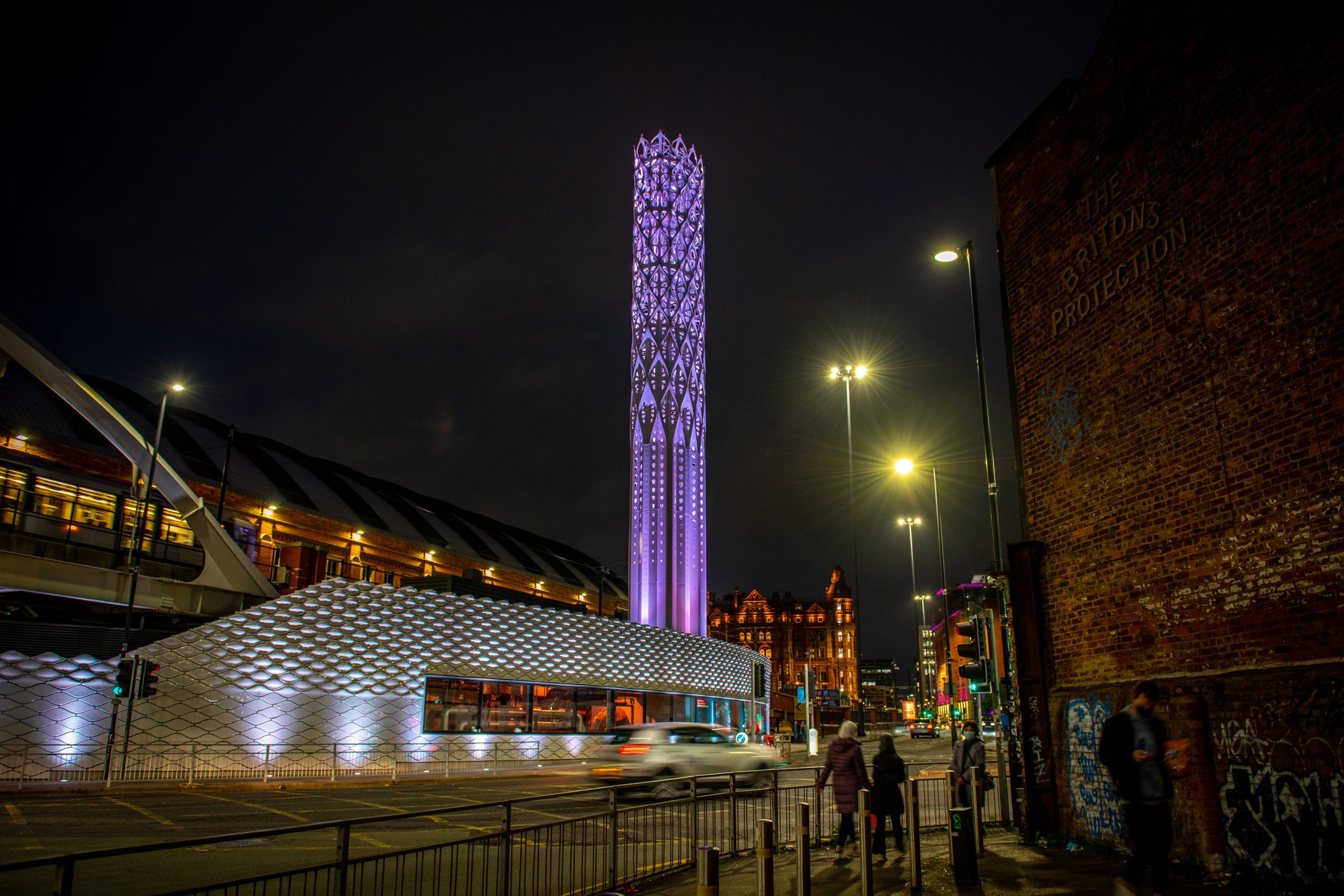 Manchester's new Tower of Light has officially lit up - and this is why