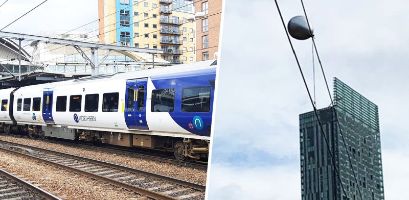Rail delays in Manchester caused by helium balloon tangled in 25,000-volt electric cable, The Manc