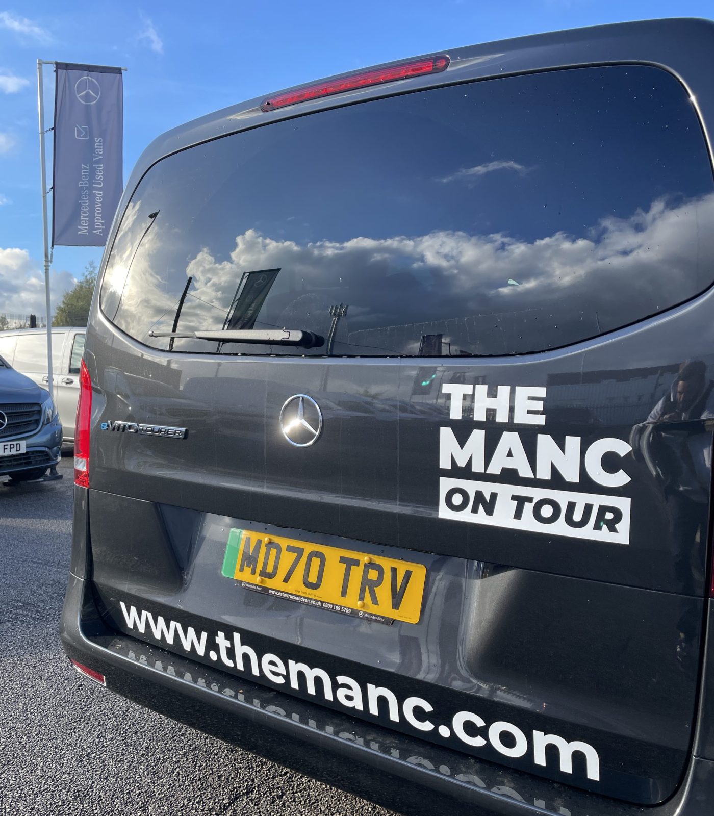 eStar Mercedes-Benz kits The Manc out with a branded fully-electric tourer van, The Manc
