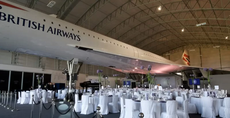 You can have Christmas dinner under one of the last remaining Concorde jets, The Manc