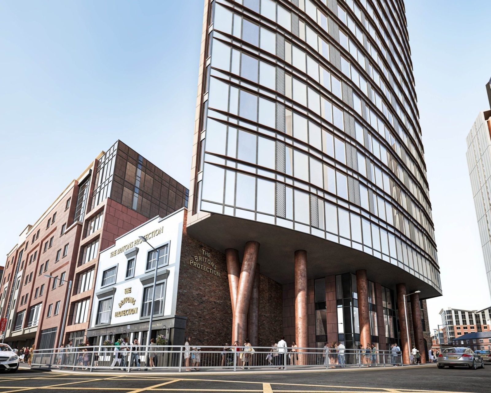 Tower on stilts proposed for Manchester city centre &#8211; but people worry it will &#8216;squash&#8217; historic pub, The Manc