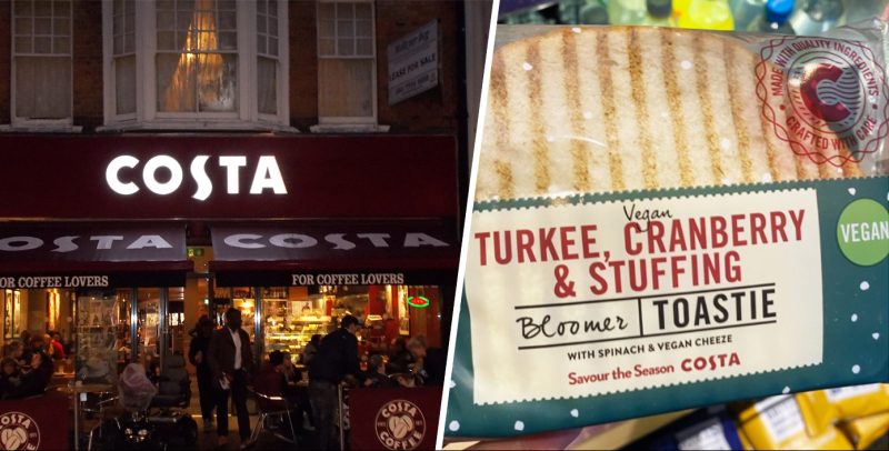 Person complains about &#8216;misleading&#8217; Costa packaging after &#8216;nearly&#8217; eating a vegan toastie, The Manc