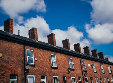 A row of terraced houses in Chorlton, Manchester